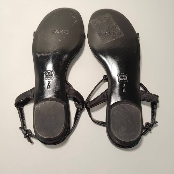 Vaneli Satin Embellished Multicolor Rhinestone Sandal, size 7, NEW - Picture 5 of 10